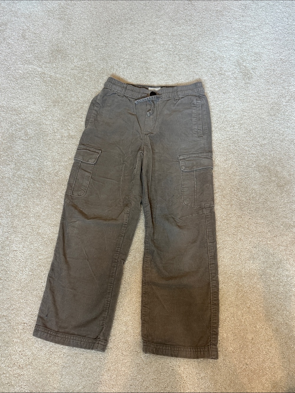 abercrombie kids Brown Cargo Pants with Patch Pockets
